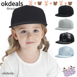 OKDEALS หมวกฮิปฮอป ใหม่ เด็กผู้ชาย และเด็กผู้หญิง หมวกมัดย้อม สไตล์ยุโรปและอเมริกา