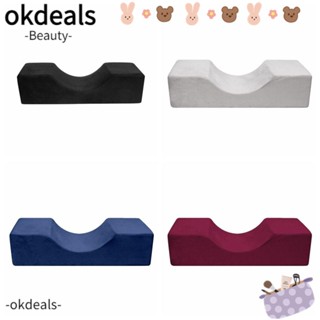 Okdeals หมอนต่อขนตา เมมโมรี่โฟม รูปตัว U สําหรับร้านเสริมสวย