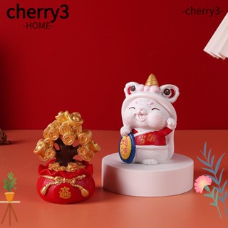 Cherry3 กระต่ายจิ๋ว ตกแต่งบ้าน ขนาดเล็ก เครื่องประดับสัตว์ กระต่าย สําหรับ 2023