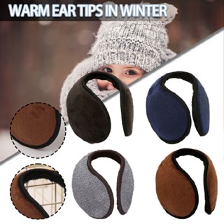 Men Women Winter Ear Muffs Ear Warmers Fleece Plush Earmuffs Behind Band Head