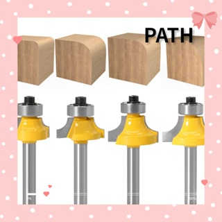 PATH ดอกสว่านเราเตอร์ คาร์ไบด์ ก้าน 6 มม. ทรงกลม พร้อมตลับลูกปืน สําหรับงานไม้