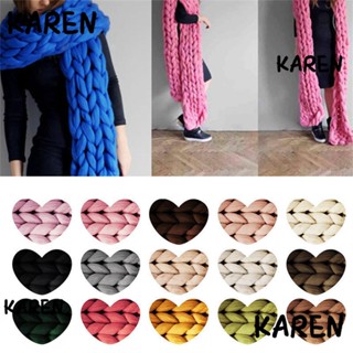 KAREN Icelandic Wool Blend Yarn Sweater Crocheting Super Soft New Blanket Roving Chunky Arm Knitting