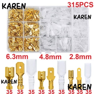 Karen ชุดขั้วต่อสายไฟ มีฉนวนกันความร้อน 315 ชิ้น