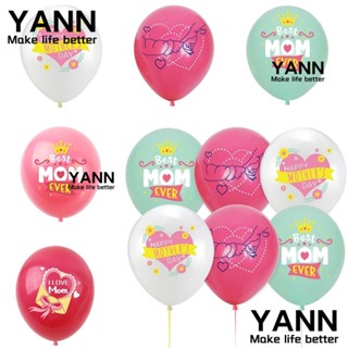 YANN1 ลูกโป่ง พิมพ์ลาย I Love You Moms Day โรแมนติก สําหรับตกแต่งวันแม่ 20 ชิ้น