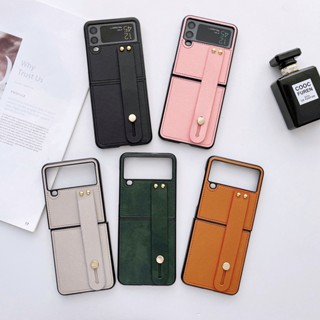 เคสโทรศัพท์ แบบฝาพับ เรียบง่าย สําหรับ Samsung Galaxy Z Flip 4 Z Flip 3 Samsung Z Flip4 Z Flip3