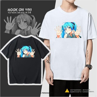  พิมพ์ลาย [S-5XL]เสื้อยืดแขนสั้น พิมพ์ลายอนิเมะ Hatsune MIKU MIKU Mirror Twin สําหรับผู้ชาย และผู้หญิง