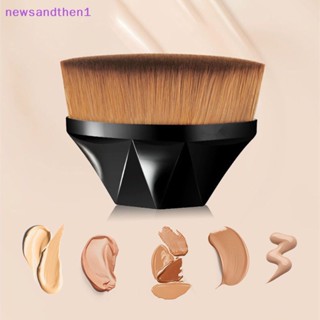 Newsandthen1 แปรงแต่งหน้า หกมุม คาบูกิ ไร้ที่ติ แปรงแต่งหน้า สําหรับลิควิด แต่งหน้า ชุดเครื่องสําอาง ขนแปรงสังเคราะห์นุ่ม สําหรับผู้หญิง ดี