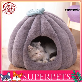 Superpets ที่นอนสัตว์เลี้ยง พร้อมเสื่อ ให้ความอบอุ่น แฟชั่นฤดูหนาว สําหรับสุนัข แมว 1 ชุด