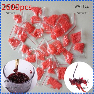 Wattle ขายดี ยางรัดรอกตกปลา แบบพกพา ทนทาน สีแดง 2600 ชิ้น = 13 ถุง