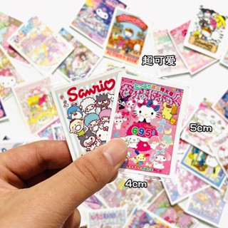 โปสเตอร์สติกเกอร์ sanrio mymelody kuromi สติกเกอร์ บรรจุกล่อง 60 ชิ้น