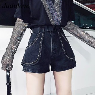 DaDulove💕 New American Ins High Street Retro Tooling Denim Shorts Niche High Waist A- line Skirt Hot Pants