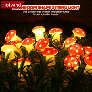 Hotwind สายไฟหิ่งห้อย LED รูปเห็ด USB ใช้แบตเตอรี่ ยาว 1.5 ม. 3 ม. สําหรับตกแต่งปาร์ตี้คริสต์มาส งานแต่งงาน สวน H2R8