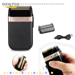 Eutus เครื่องโกนหนวดไฟฟ้า แบบใบมีดคู่ ชาร์จ USB