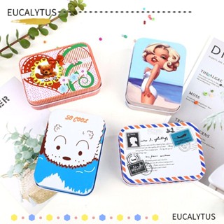 EUTUS ขวดโหลอลูมิเนียมดีบุก แบบรีฟิล สําหรับใส่ครีมบาล์ม 2 ชิ้น