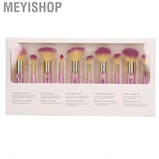 Meyishop Makeup Brush Set Soft Bristle Lightweight Eyeshadow Brushes Various Sizes Shapes Good Adsorption for Home and Travel Use