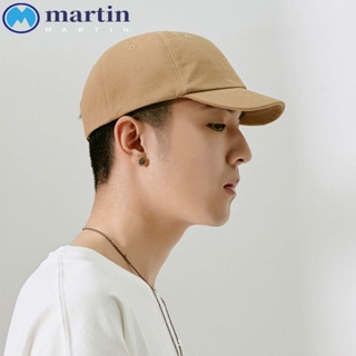 Martin หมวกเบสบอลลําลอง ผ้าฝ้าย ปรับขนาดได้ สไตล์เกาหลี สําหรับผู้หญิง