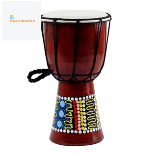 เครื่องดนตรีกลองแอฟริกัน Djembe Drum ขนาด 5 นิ้ว แบบมืออาชีพ