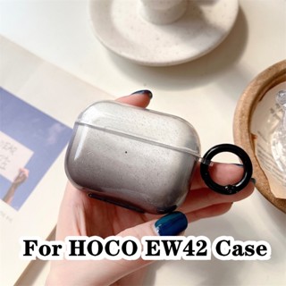 【Фф】สําหรับ Hoco. เคสนิ่ม แบบใส ไล่โทนสีฟ้า EW42 สําหรับ HOCO EW42