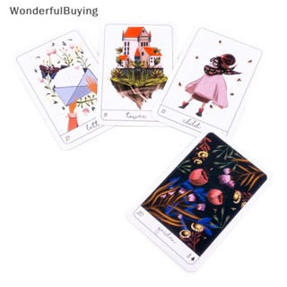 Wbth ไพ่ทาโรต์ Terra Lenormand สําหรับครอบครัว ผู้เริ่มต้น