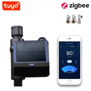 Tuya Smart ZIGBEE วาล์วสปริงเกลอร์ พลังงานแสงอาทิตย์ สําหรับรดน้ําในสวน