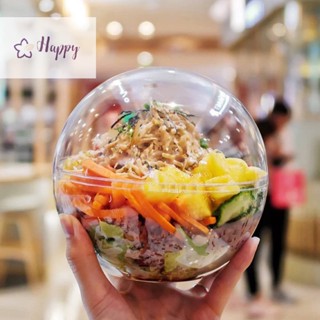 &lt;Happybay&gt; ถ้วยใส่ขนมมูส พุดดิ้ง แบบใส พร้อมฝาปิด ใช้แล้วทิ้ง 1 ชิ้น