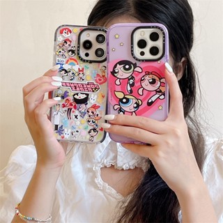 Casetify เคสโทรศัพท์ซิลิโคน TPU แบบนิ่ม ลาย The Powerpuff Girls กันกระแทก สําหรับ iPhone 15 Pro max14 Plus 13 12 11 Pro Max