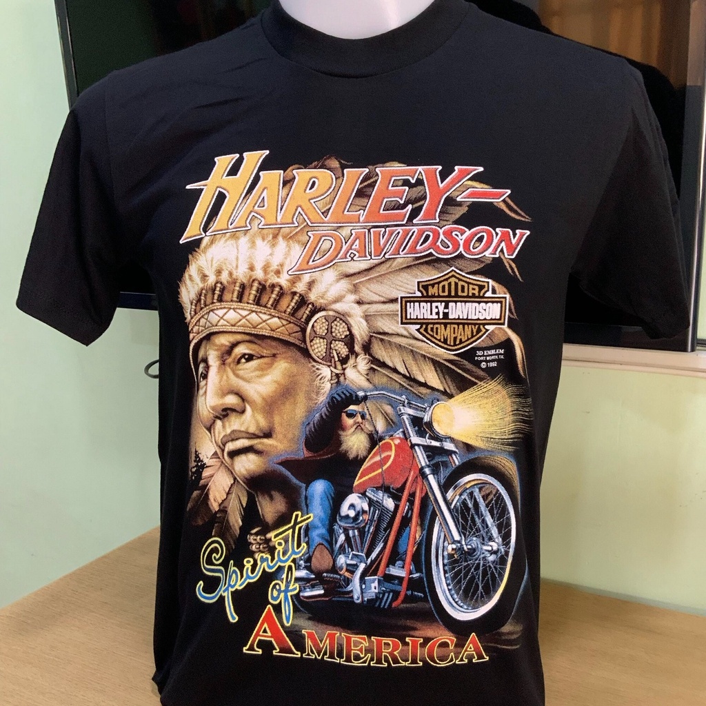 เสื้อยืดผู้ชาย เสื้อยืดฮาเลย์ Harley-Davidson Reproduction (SML) ป้าย USA ผ้าCotton100 ใสสบาย