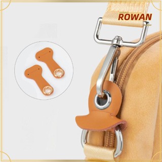 Rowans ขายดี หัวเข็มขัดหนัง ป้องกันรอยขีดข่วน สีพื้น สําหรับกระเป๋า DIY 1 คู่