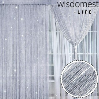 Wisdomest ผ้าม่านกั้นห้องแฟชั่น แต่งกลิตเตอร์ แวววาว สําหรับตกแต่งบ้าน