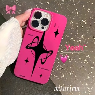 เคสโทรศัพท์มือถือแบบนิ่ม TPU ใส กันกระแทก ลายบาร์บี้ ดาวสีชมพู สําหรับ IPhone 14 Pro Max 13 Pro Max 12 11 7 8 6Plus XR Xs