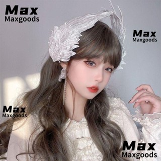 Maxg กิ๊บติดผม รูปปีกนางฟ้า สไตล์โลลิต้า สวมใส่ง่าย เครื่องประดับผม สําหรับเด็กผู้หญิง 1 คู่