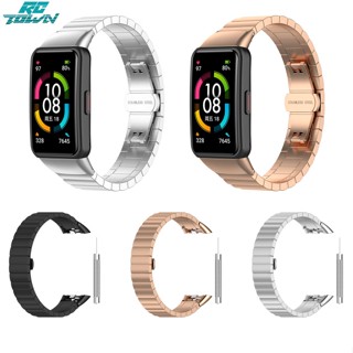 Rctown สายนาฬิกาข้อมือสเตนเลส แบบเปลี่ยน สําหรับ Honor Band 7 Band 6 Smart Bracelet