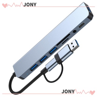 Jy1 อะแดปเตอร์ฮับ USB C อะลูมิเนียมอัลลอย ความเร็วสูง OTG USB 3.0 สําหรับแล็ปท็อป