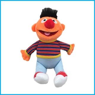 ตุ๊กตาหุ่นมือ Sesame Muppets Ernie แบบนิ่ม ขนาด 25 ซม. เหมาะกับของขวัญวันเกิด ของเล่นสําหรับเด็ก