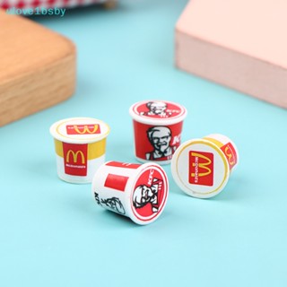 Ulove1bsby โมเดลถังอาหารจิ๋ว KFC 1/12 สําหรับบ้านตุ๊กตา 5 ชิ้น ต่อชุด