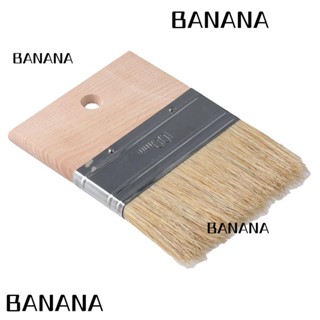 Banana1 แปรงขนหมูป่า แปรงทาสีทราย สีทอง สีเงิน 4 นิ้ว