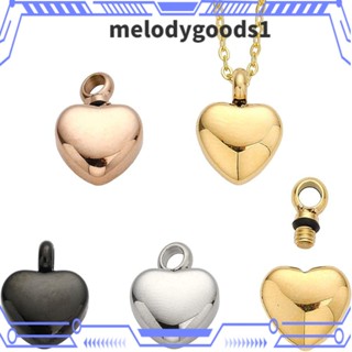 Melodygoods1 สร้อยคอสเตนเลส 316 จี้รูปหัวใจ เครื่องประดับ สําหรับผู้หญิง