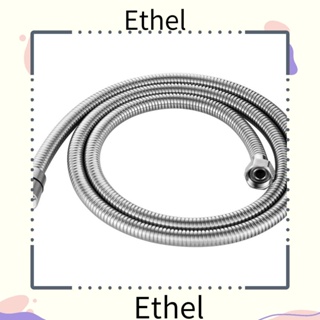 Ethel1 สายฝักบัวอาบน้ํา สเตนเลส SUS304 พร้อมท่อสปริง ยืดหดได้ กันระเบิด ยาว 2 ม. สําหรับห้องน้ํา