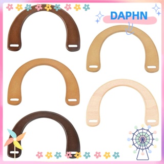 Daphs ด้ามจับกระเป๋า แบบไม้ ถอดออกได้ แฮนด์เมด DIY สําหรับกระเป๋าถือ กระเป๋าสตางค์