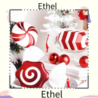 Ethel1 ของตกแต่งต้นคริสต์มาส สีแดง และสีขาว 32 ซม.