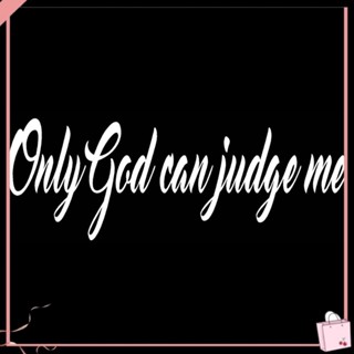 [Sy] Only GOD CAN JUDGE ME สติกเกอร์สะท้อนแสง พิมพ์ลายตัวอักษร สําหรับตกแต่งยานพาหนะ รถจักรยานยนต์