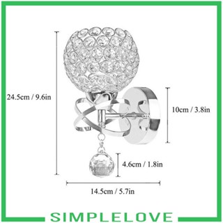 [เรียบง่าย] โคมไฟติดผนัง ข้างเตียง คริสตัล สไตล์โมเดิร์น