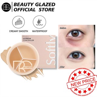 【พร้อมส่ง】BEAUTY Glazed คอนซีลเลอร์ รองพื้น D1I2 สีดํา สามสี