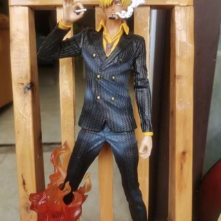 โมเดลฟิกเกอร์ One Piece GK Fantasy Yamaji Black Foot Sanji Shi Flame ขนาดใหญ่ ของเล่นสําหรับเด็ก