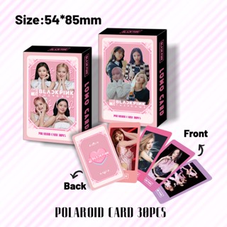 โปสการ์ดอัลบั้มรูปภาพ Black-Pink Lomo Crad BPTG Pink VENOM Jennie Lisa Rose Jisoo สีดํา สีชมพู จํานวน 30 ชิ้น ต่อกล่อง