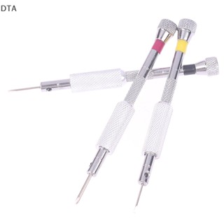 Dta เครื่องมือไขควงเหล็ก แบบพกพา 0.8-1.6 มม. สําหรับซ่อมแซมนาฬิกาข้อมือ 1/5 ชิ้น