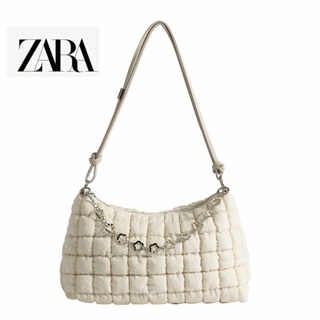 Zara Niche กระเป๋าถือ กระเป๋าสะพายไหล่ ลําลอง ระดับไฮเอนด์ สีพื้น สําหรับสตรี