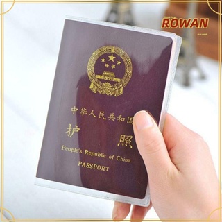 Rowans กระเป๋าใส่บัตรเครดิต PVC แบบใส กันน้ํา พร้อมช่องใส่บัตรประจําตัว 6 ชิ้น