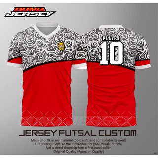 เสื้อยืดเครื่องแบบวอลเลย์บอล พิมพ์ลายฟุตบอล Futsal Jersey สําหรับเด็ก ผู้ใหญ่ B01