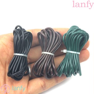 Lanfy สายเชือกตกปลาซิลิโคน แบบนิ่ม เส้นผ่าศูนย์กลาง 1 มม. 2 ม. 1 ม. DIY